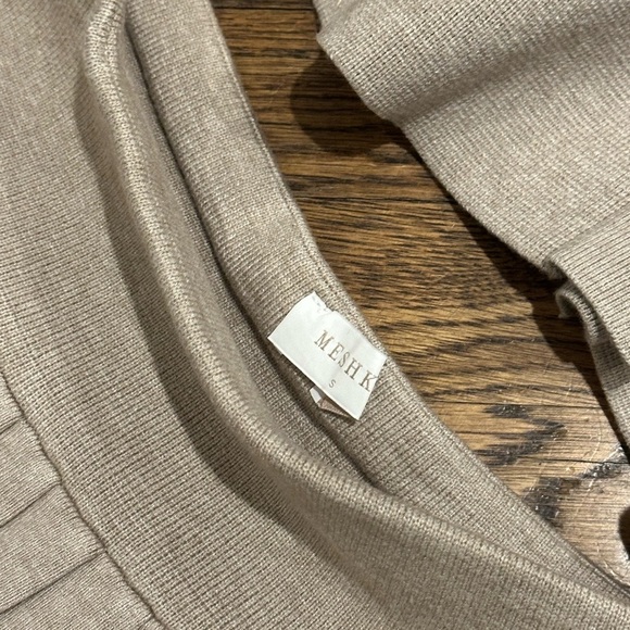 Meshki Beverly Knit Pleated Mini Skirt - Oak - Picture 6 of 7